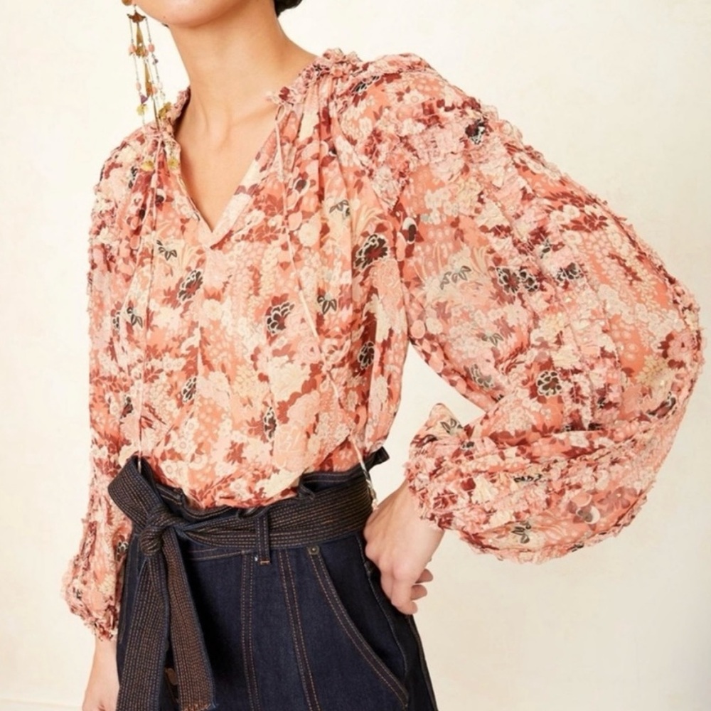 Ulla Johnson Adela Floral Blouse